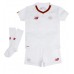 AS Roma Lorenzo Pellegrini #7 kläder Barn 2022-23 Bortatröja Kortärmad (+ korta byxor)